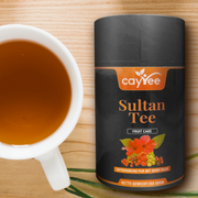 Caytee präsentiert Sultan Tee Fruchtkuchen Geschmack Grüner Tee