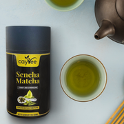 Caytee präsentiert Sencha Matcha Grüntee